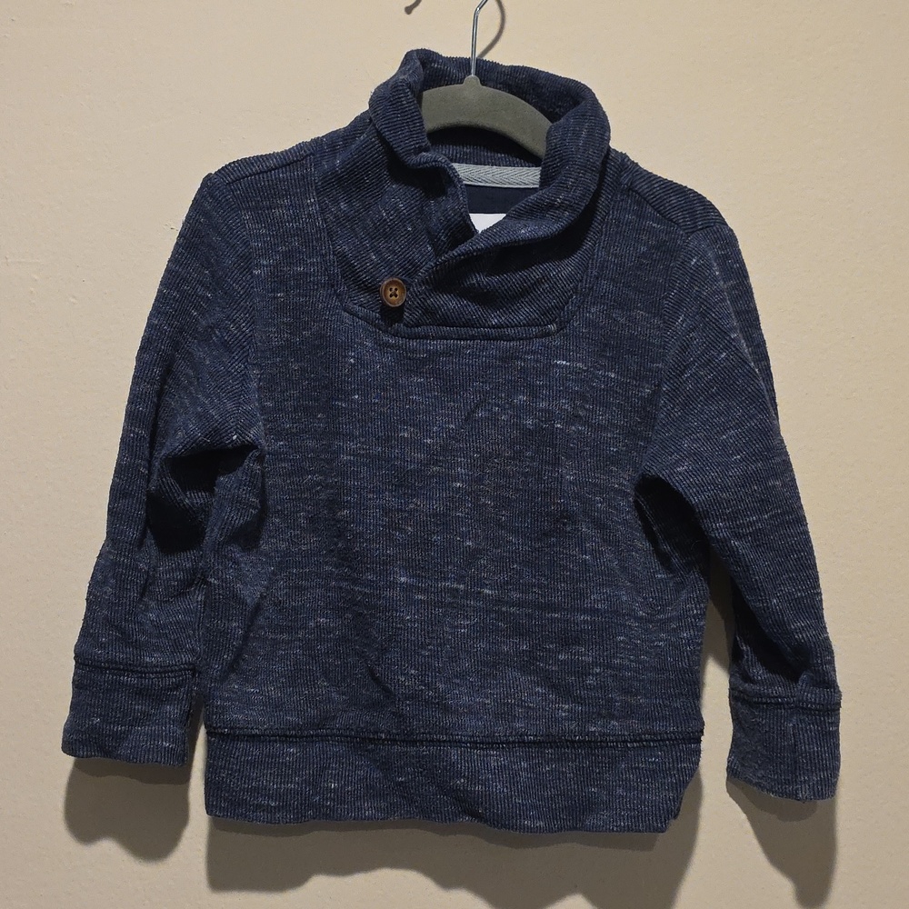 Old Navy boys shawl collar sweater size 2t Navy